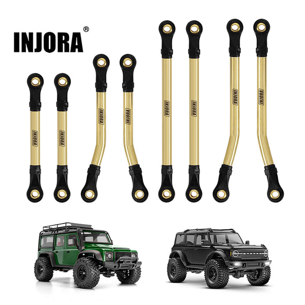 INJORA 8PCS Brass High Clearance Links Set for 1/18 TRX4M Defender Bronco