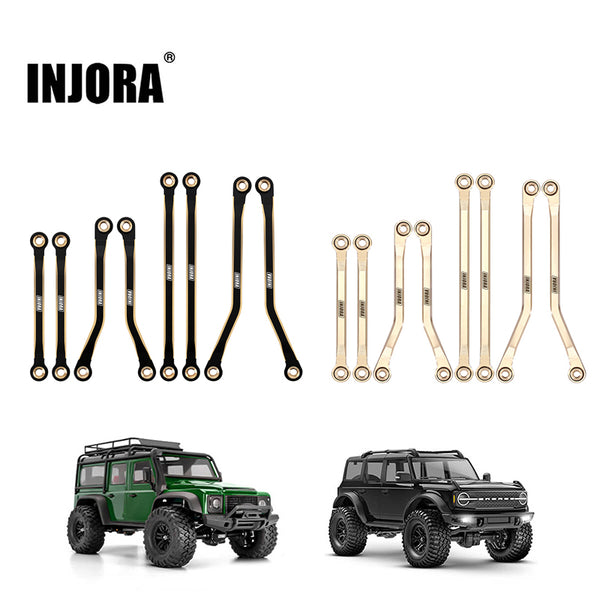 INJORA Brass High Clearance Links Set for 1/18 TRX4M Defender Bronco