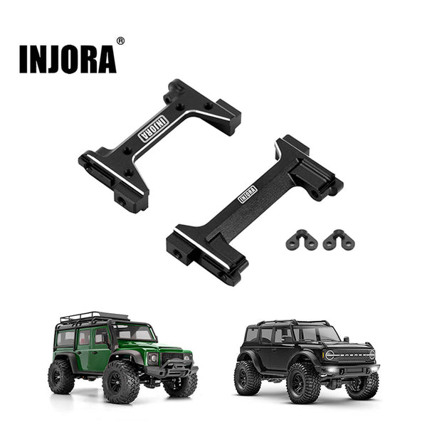 INJORA CNC Aluminum Front Rear Bumper Mount for 1/18 TRX4M Defender Bronco (4M-75)