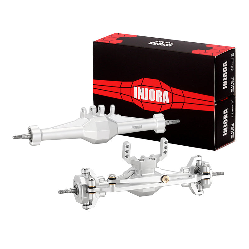 INJORA +4mm Diamond Axles with Lay Down Servo Mount & Links for 1/18 T