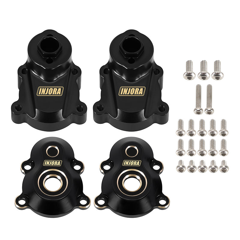 INJORA Brass Rear Outer Portal Housing Set for 1/18 Redcat Ascent-18 (
