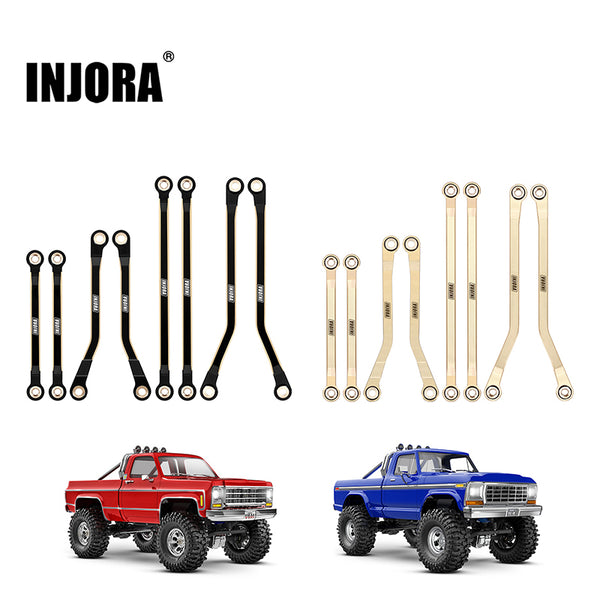 INJORA Brass High Clearance Links for 1/18 TRX4M High Trail K10 F150 (4M-97)