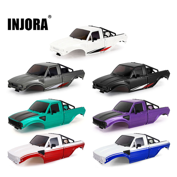 INJORA IR60 Pickup Hard Body with Bed Rack for 1/18 TRX4M Defender Bronco