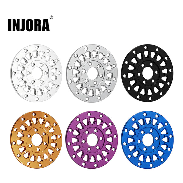 INJORA 4pcs Aluminum Wheel Faces for 1.3" ModuWheel