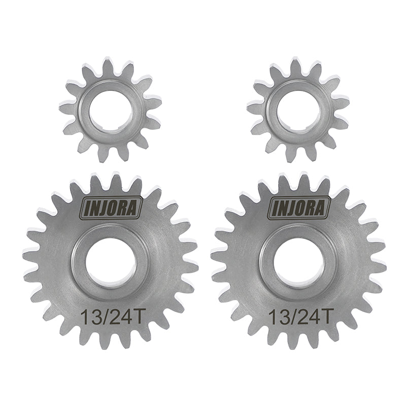 INJORA Stainless Steel Portal Gears Set for 1/18 Redcat Ascent-18 & Sc