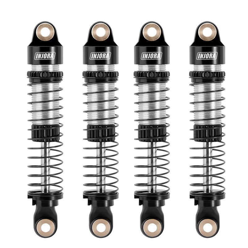 INJORA 53mm Threaded Oil Shocks for 1/18 Redcat Ascent-18 HPI Venture1