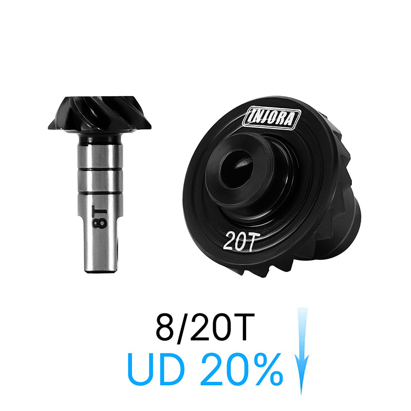 INJORA Alloy Steel Helical Diff Gears for 1/18 Redcat Ascent-18