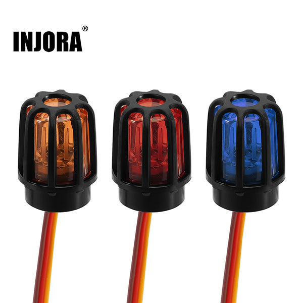 [Clearance Sale]INJORA Multi-function LED Light with Cover for 1/10 RC Car 1/14 Tamiya Truck