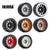 INJORA 4pcs 2.2" 12-Spokes Metal Beadlock Wheel Rims for 1/10 RC Crawler, 136g/pcs