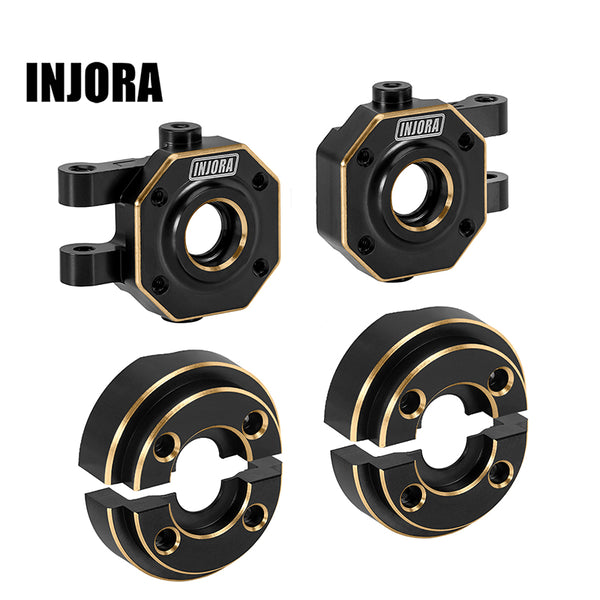 INJORA Brass Steering Knuckles and Counterweight for 1/18 TRX4M