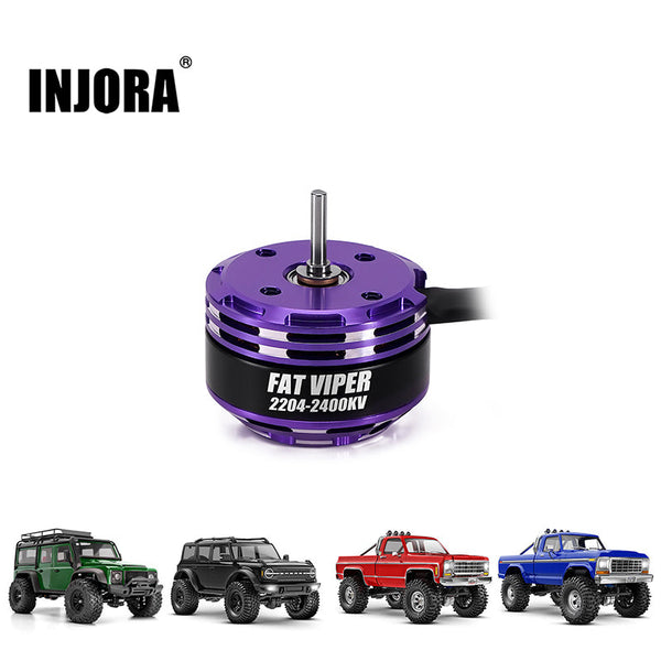 INJORA Fat Viper 2204 Brushless Outrunner Motor for 1/18 TRX4M