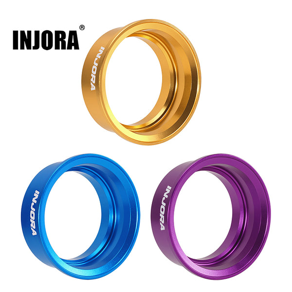 INJORA 4pcs Aluminum Wheel Barrels for 1.0" ModuWheel