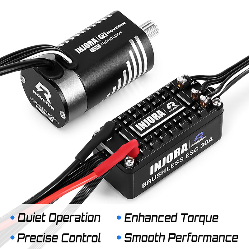 トラクサス　trx4m他　INJORA ROVERIN ブラシレスモーター INJORA Roverin FOC Sensored Brushless ESC & Motor Combo for