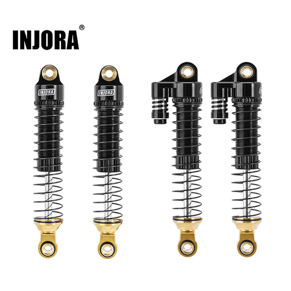 INJORA 59mm Long Threaded Oil Shocks with Brass End for 1/18 TRX4M