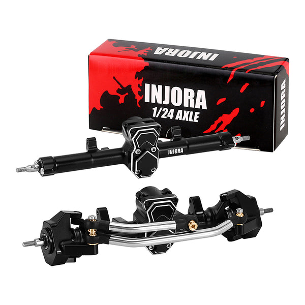 [US Warehouse] INJORA +4mm ProSteer Double Joint Aluminum Axle for 1/24 SCX24