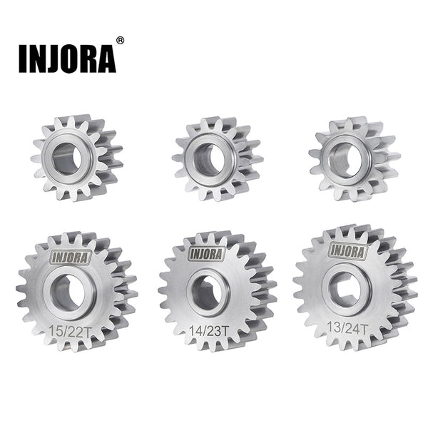 INJORA Stainless Steel Portal Gears Set for 1/18 Redcat Ascent-18