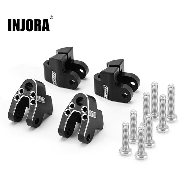 INJORA CNC Aluminum Shock Mounts Height Lift Kit for 1/18 TRX4M Defender Bronco Stock Shocks