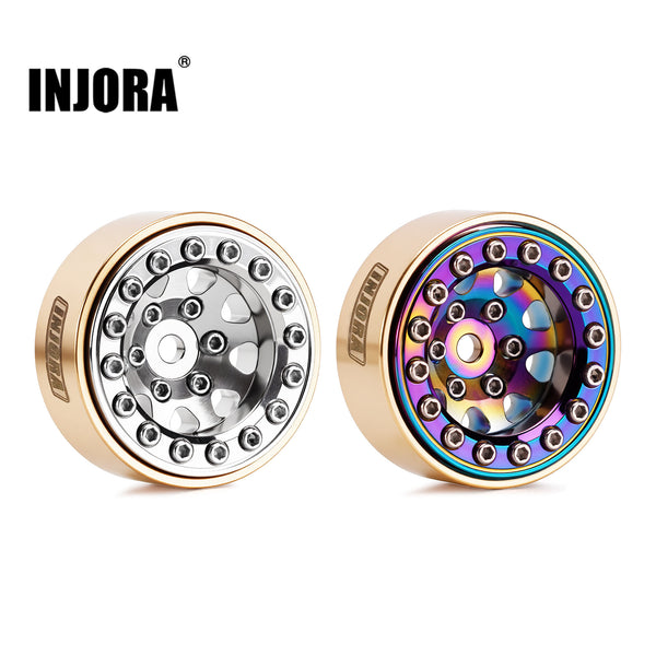 INJORA Brass 1.0" Wheels Offset -3.75mm for 1/18 1/24 RC Crawlers (W1015)