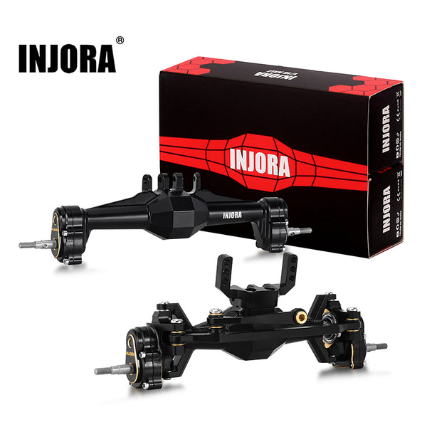 [US Warehouse]INJORA +5mm Diamond Portal Axles with Brass Steering Knuckles & Covers for 1/18 TRX4M