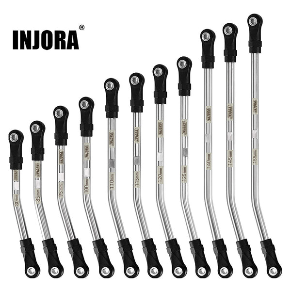 INJORA Stainless Steel High Clearance Links with Rod Ends for 1/10 RC Crawler