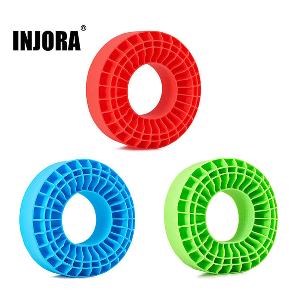 INJORA 4pcs Silicone Rubber Inserts for 118-122mm(4.75" OD) 1.9" Tires