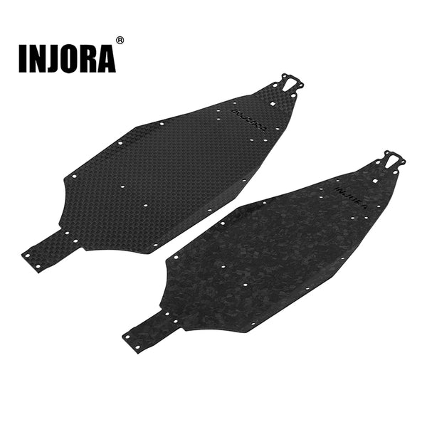 INJORA Carbon Fiber Chassis Plate for 1/16 Buggy Losi Mini-B (26g)