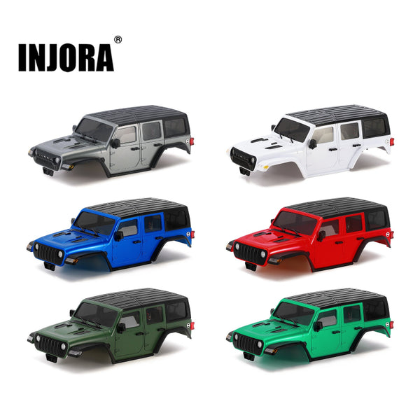 INJORA ABS Hard Top Body with Bumpers for 155mm 1/18 TRX4M Bronco Defender