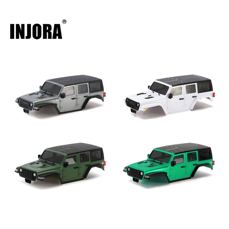 INJORA ABS Hard Top Body with Bumpers for 155mm 1/18 TRX4M Bronco