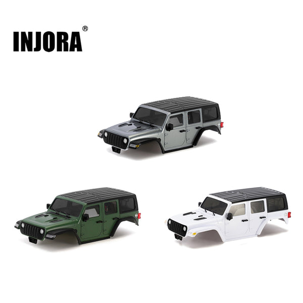 INJORA ABS Hard Top Body with Bumpers for 155mm 1/18 TRX4M Bronco