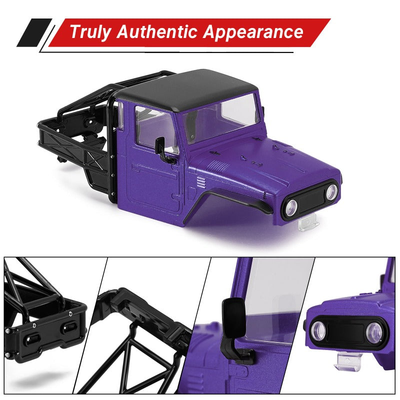 INJORA IR40 Half Truck Hard Plastic Body with Cage for 1/18 TRX4M
