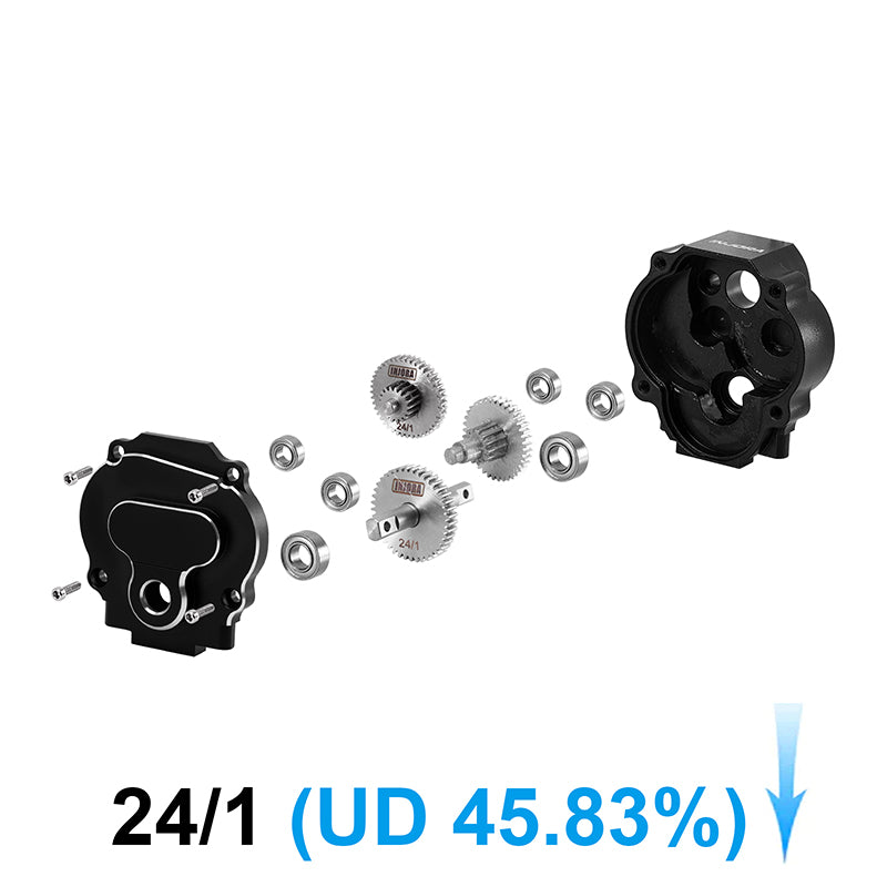 INJORA Aluminum Complete Transmission for 1/18 Redcat Ascent-18 / Asce