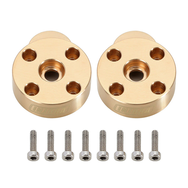 INJORA Brass Outer Portal Housing Covers For FCX24 FCX18 Front & Rear Axles (FCX24-01)