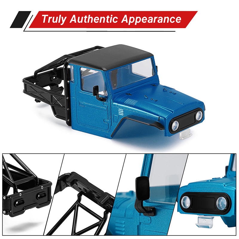INJORA IR40 Half Truck Hard Plastic Body with Cage for 1/18 TRX4M
