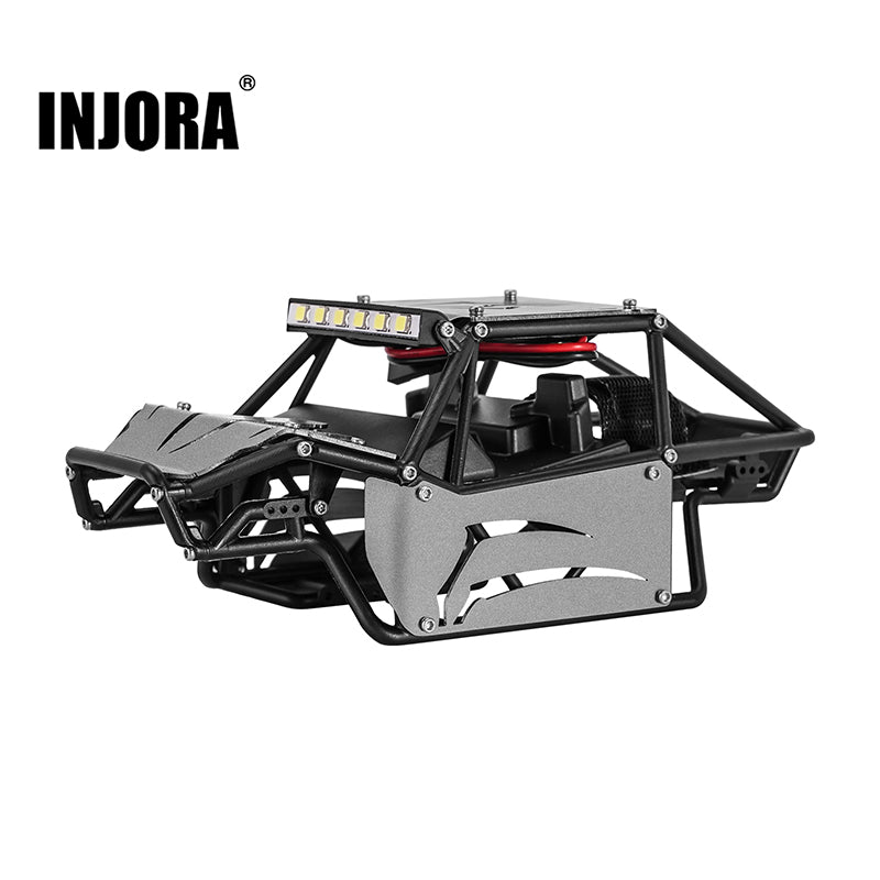 INJORA ロックバギーシャーシ 1/24クローラー アキシャル SCX24系 INJORA Nylon Rock Buggy Body with Metal Spider Panels for 1