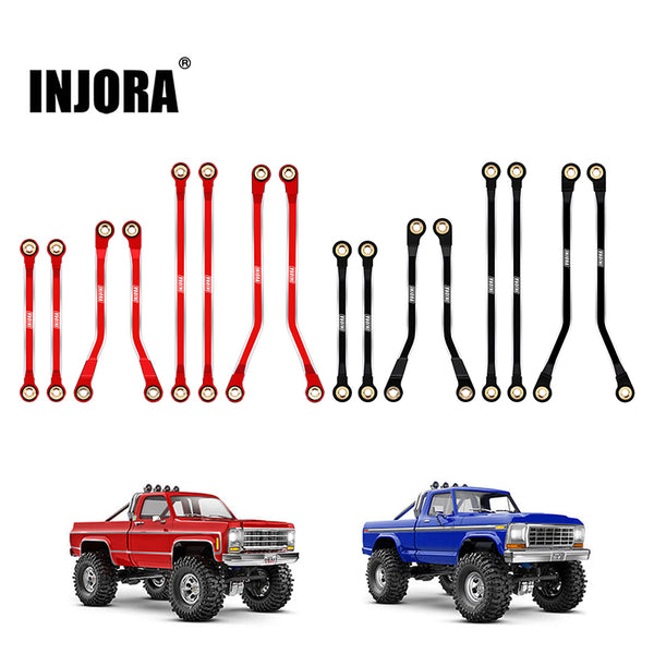 INJORA CNC Aluminum High Clearance Links Set for 1/18 TRX4M High Trail K10 F150 (4M-73)