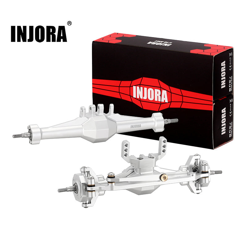 INJORA +4mm Diamond Axles with Lay Down Servo Mount & Links for 1/18 T