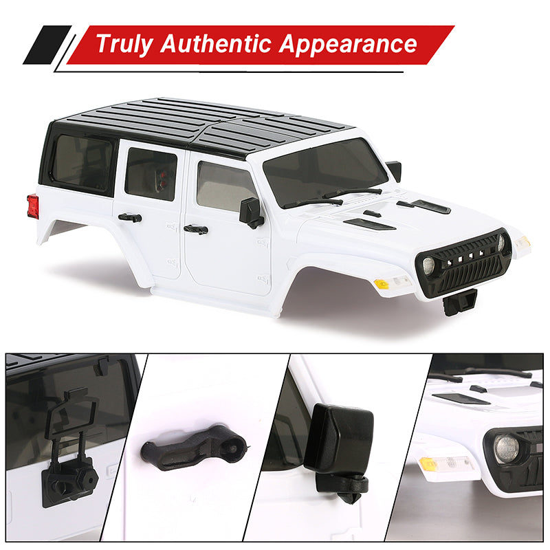 INJORA ディフェンダー　ハードシェル　白　BODY TRX 4 INJORA ABS Hard Top Body with Bumpers for 155mm 1/18 TRX4M Bronco