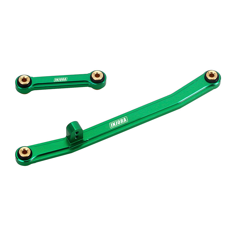 INJORA Red/Grey Aluminum Steering Links Set for SCX24