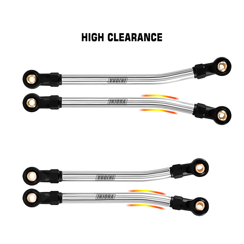 INJORA Stainless Steel High Clearance Links for 1/18 Redcat Ascent-18