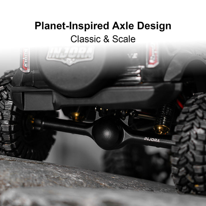 INJORA +7mm Planet Axles with Double Joint Shafts for 1/18 TRX4M