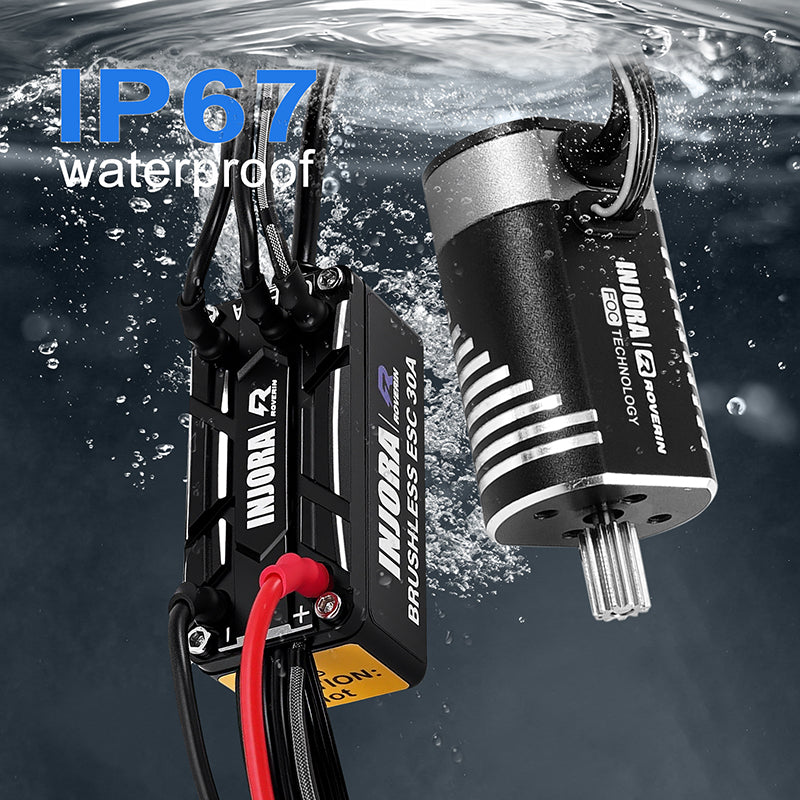 INJORA Roverin M30 G2 FOC Sensored Brushless ESC & Motor for 1/18 TRX4