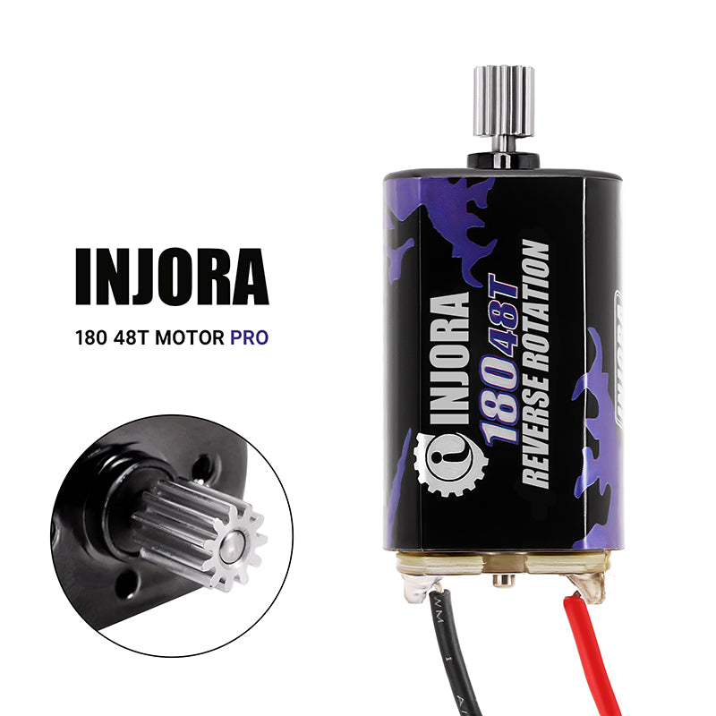 Clearance Sale] INJORA 180 Brushed 48T Motor with Steel Pinion for 1/