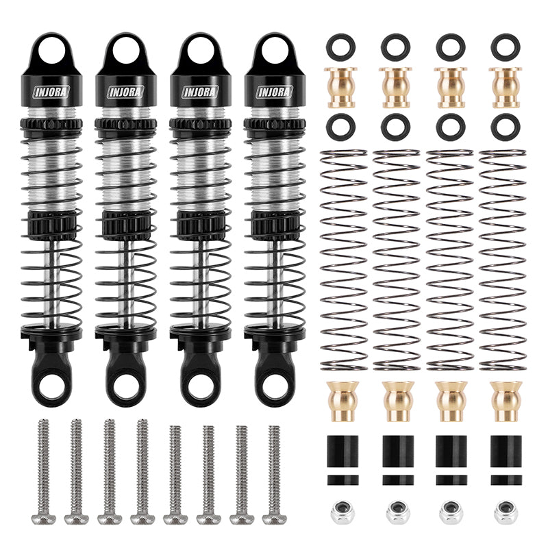 INJORA 53mm Threaded Oil Shocks for 1/18 Redcat Ascent-18 HPI Venture1