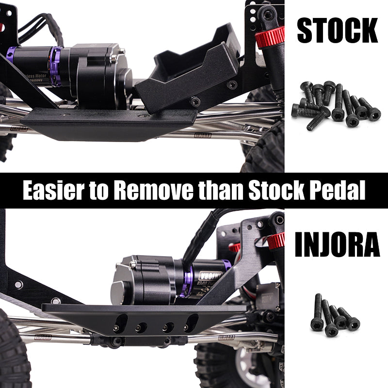 INJORA POM Plastic Rock Sliders Side Plates for 1/18 Redcat Ascent-18