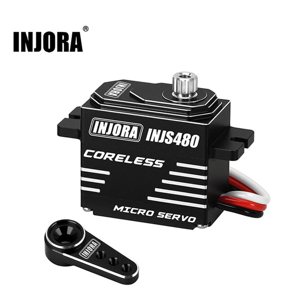 INJORA INJS480 Coreless Micro Servo with Servo Horn for 1/24 Axial SCX24