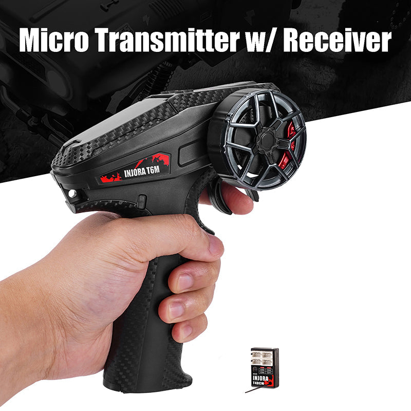 INJORA T6M 2.4GHz Transmitter with Micro 4CH Receiver for 1/30 SCX30