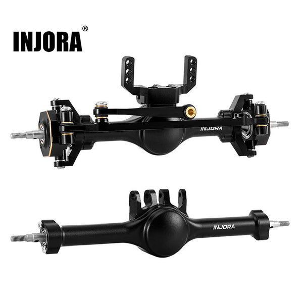INJORA +4mm Planet Axles with Brass Steering Knuckles for 1/18 TRX4M