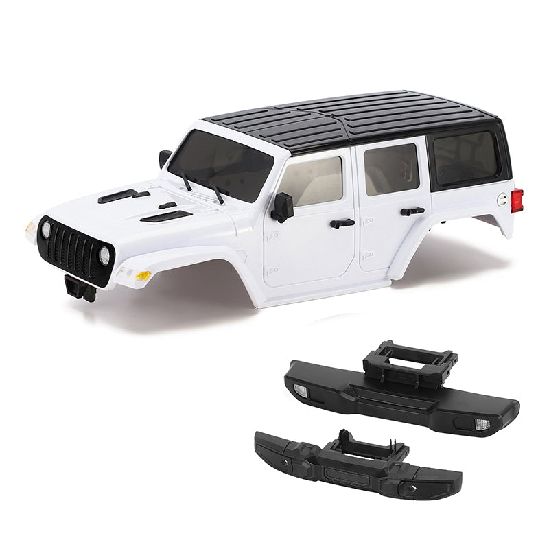 INJORA ABS Hard Top Body with Bumpers for 155mm 1/18 TRX4M Bronco