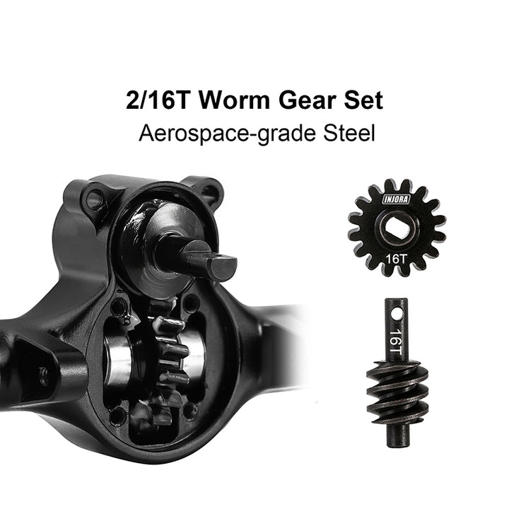 INJORA +4mm Planet Axles with Double Joint Shafts for 1/24 SCX24
