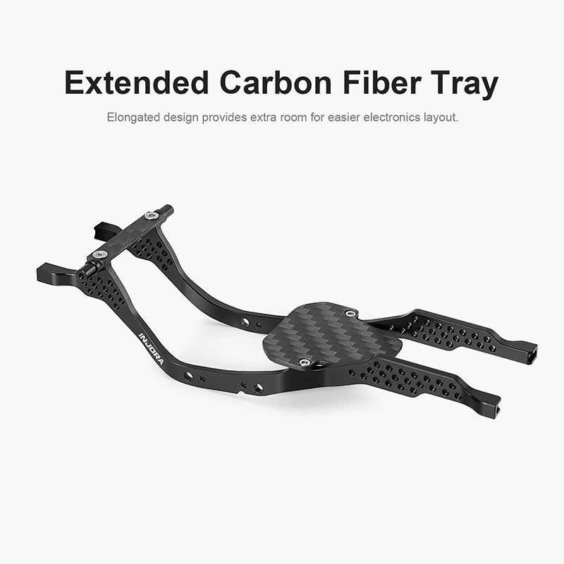 SCX30 LCG シャーシフレームキット Axial アップグレードパーツ INJORA LCG Aluminum Chassis Kit for 1/30 SCX30
